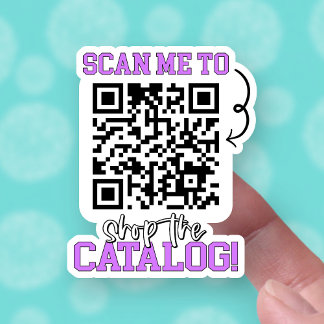 Shop The Catalogue Purple QR Code Small Business