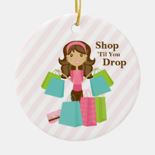 Shop 'Til You Drop Ornament