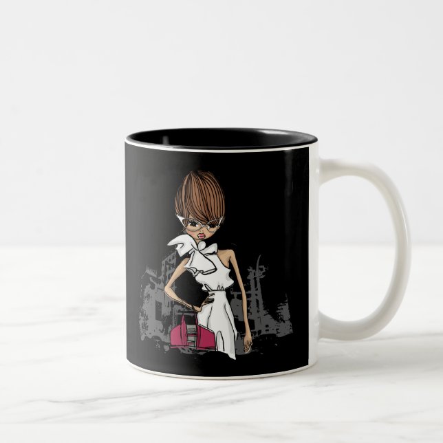 Shopaholic Girl Mug (Right)