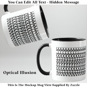 Shopaholic Hidden Message 131BW Funny Quote Mug