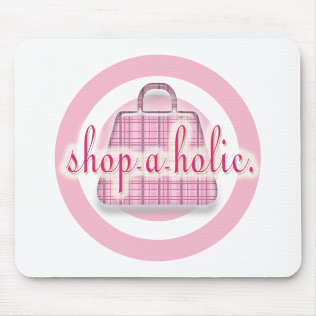 Shopaholic Mouse Mat (Front)