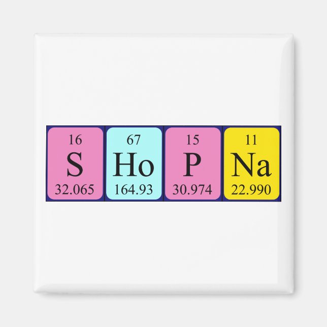 Shopna periodic table name magnet (Front)