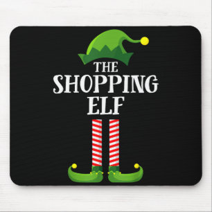 Shopng Elf Matching Family Group Christmas Party P Mouse Mat