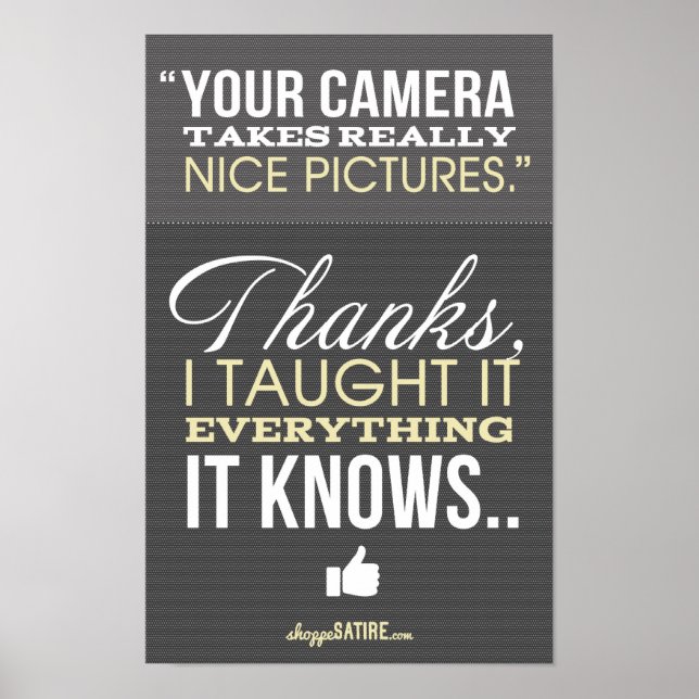 Shoppe Satire - Humour for Photographers Print (Front)