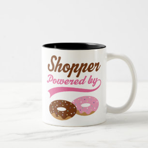 Shopper Funny Gift Two-Tone Coffee Mug