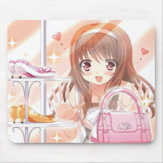 Shopping Anime Girl Mousepad