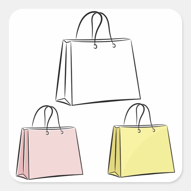 Shopping Bags Stickers (Front)