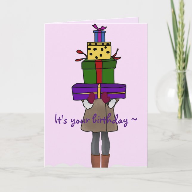 SHOPPING BIRTHDAY CARD (Front)