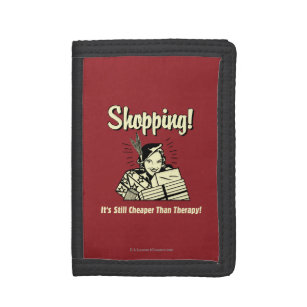 Shopping: Cheaper Than Therapy Tri-fold Wallet