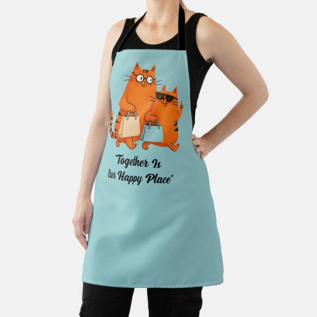 Shopping Day Cat Love Apron (Insitu)