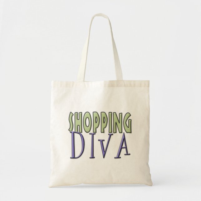 Shopping Diva tote Bag (Front)