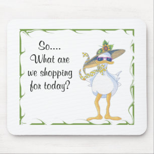 Shopping Duck Mouse Mat