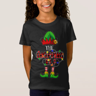 Shopping Elf Family Matching Christmas Buffalo Pla T-Shirt