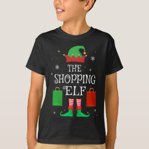 Shopping Elf Family Matching Christmas Shopper T-Shirt