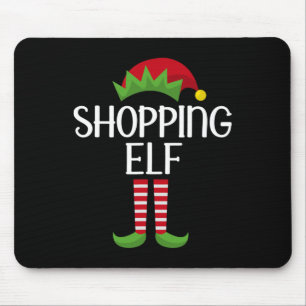 Shopping Elf Family Matching Group Christmas Party Mouse Mat