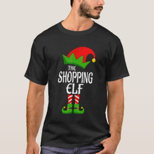 Shopping Elf Matching Family Group Christmas Party T-Shirt