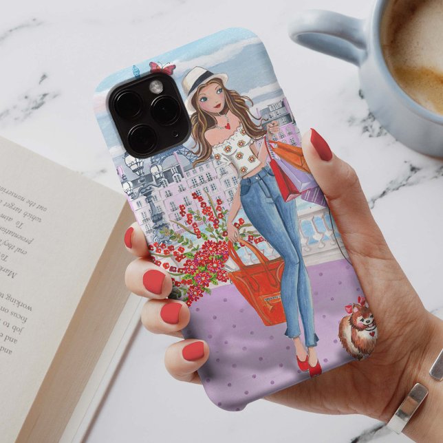 Shopping Fashion Girl Paris | Iphone 7 plus Case (Creator Uploaded)