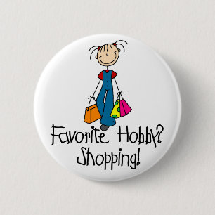 Shopping Favourite Hobby Button