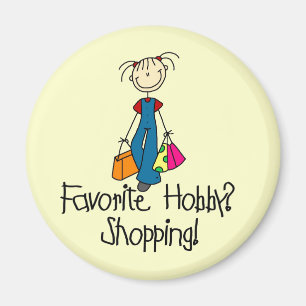 Shopping Favourite Hobby Magnet