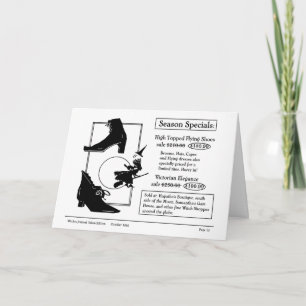 Shopping for end of season flying shoes holiday card