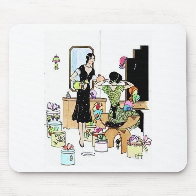Shopping for hats mouse mat (Front)