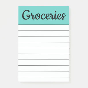 Shopping Grocery Post It Notes Gift