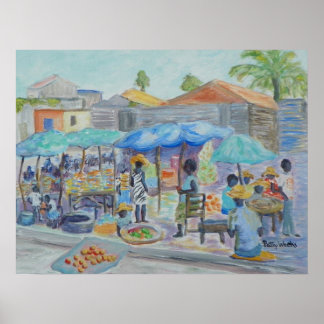 SHOPPING IN HAITI Poster
