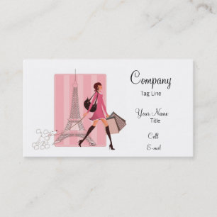 Shopping in Paris Business Card