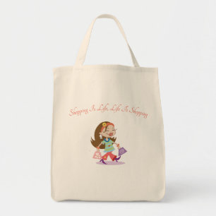 Shopping is Life, Life is Shopping Tote Bag