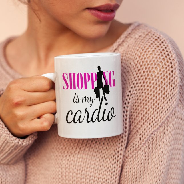 Shopping Is My Cardio Graphic Print (v1) Coffee Mug (Creator Uploaded)