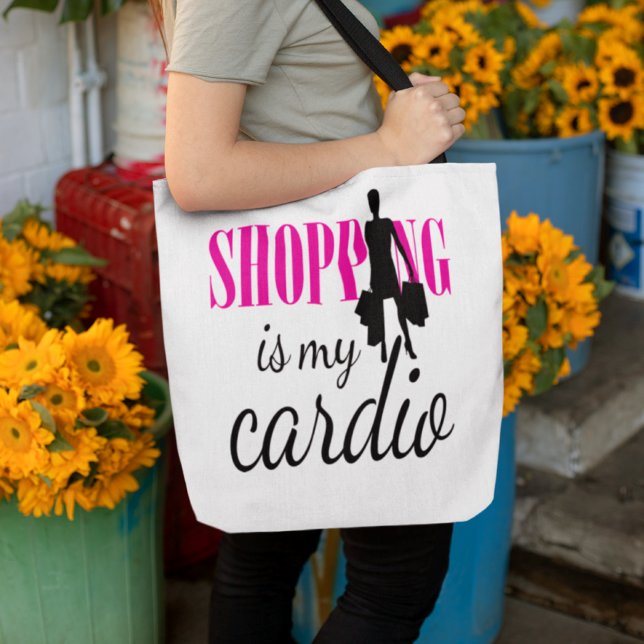 Shopping Is My Cardio Graphic Print (v1) Tote Bag (Creator Uploaded)