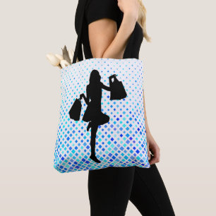 Shopping lady tote bag