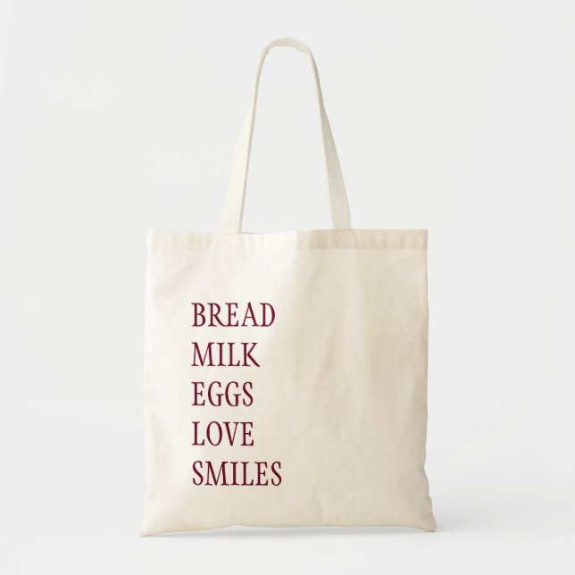 SHOPPING LIST GROCERY BAG (Front)