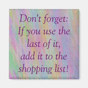 Shopping List Magnet