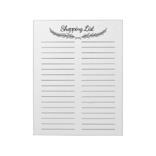 Shopping List Notepad