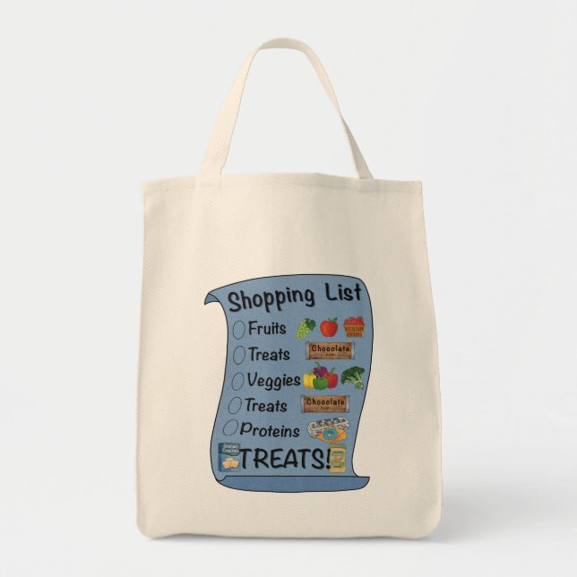 Shopping List with a sense of Humour! Tote Bag (Front)