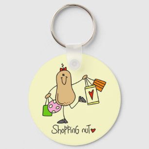 Shopping Nut T-shirts and Gifts Key Ring