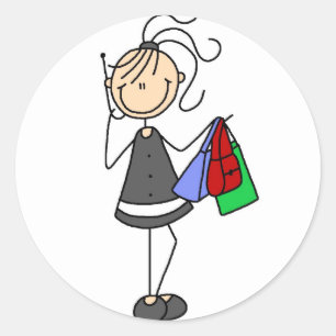 Shopping On Cellphone Sticker