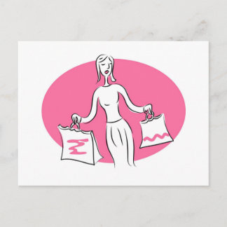 Shopping Postcard