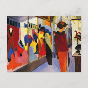 Shopping Postcard: Fashion Shop by Macke Postcard
