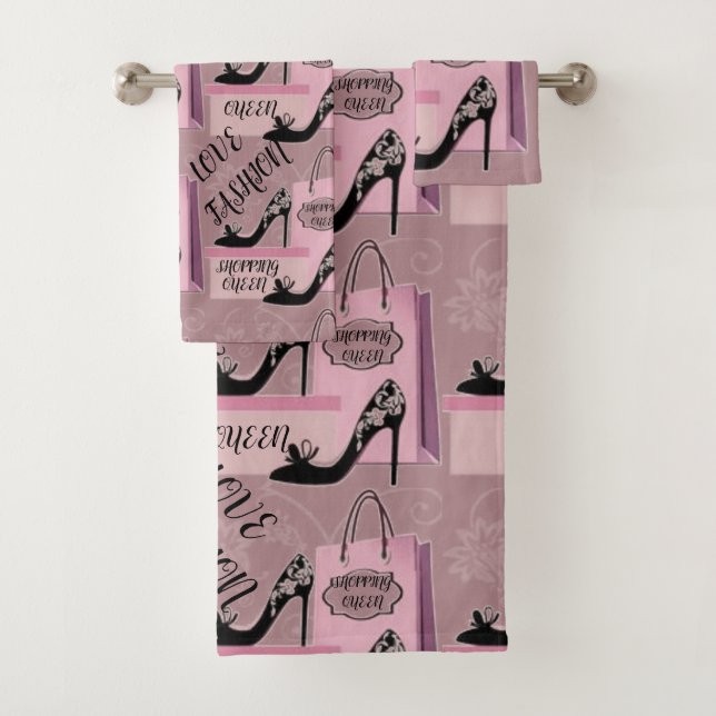SHOPPING QUEEN COLLECTION BATH TOWEL SET (Insitu)