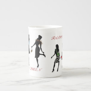 SHOPPING QUEEN COLLECTION BONE CHINA MUG