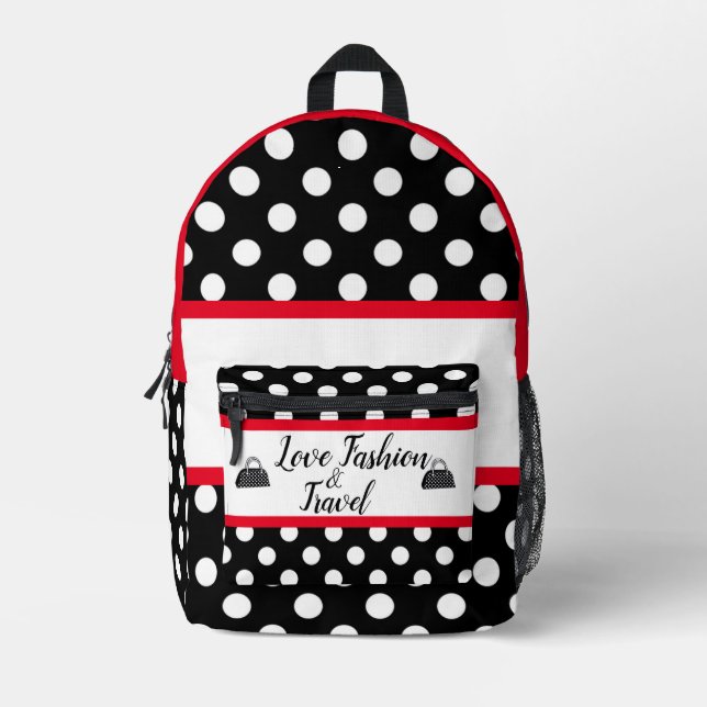 SHOPPING QUEEN COLLECTION- Ladies  Printed Backpack (Front)