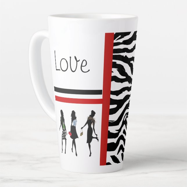 SHOPPING QUEEN COLLECTION LATTE MUG (Left Angle)