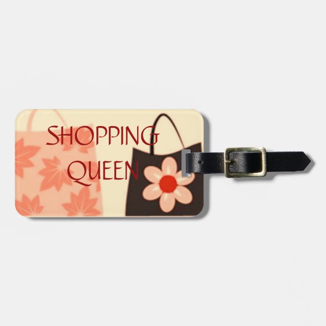 SHOPPING QUEEN COLLECTION LUGGAGE TAG (Front Horizontal)
