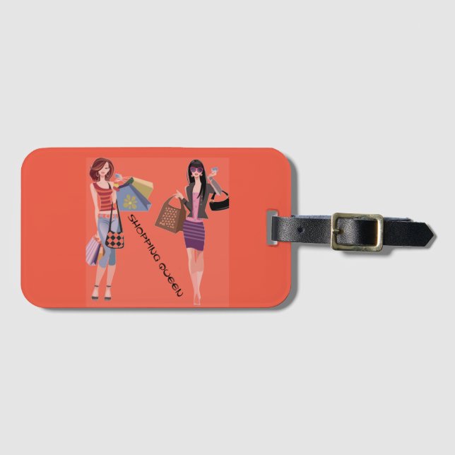 SHOPPING QUEEN COLLECTION Luggage Tag (Front Horizontal)