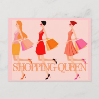 SHOPPING QUEEN COLLECTION POSTCARD