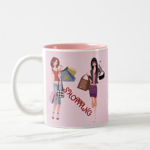 SHOPPING QUEEN COLLECTION Two-Tone COFFEE MUG