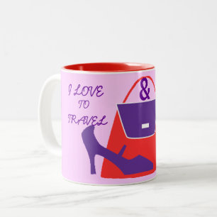 SHOPPING QUEEN COLLECTION Two-Tone COFFEE MUG