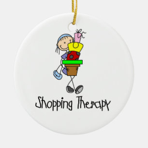 Shopping Therapy Ceramic Tree Decoration